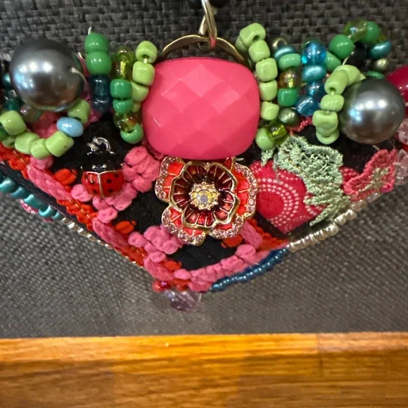 Handmade boho heart necklace - Picture 6 of 7